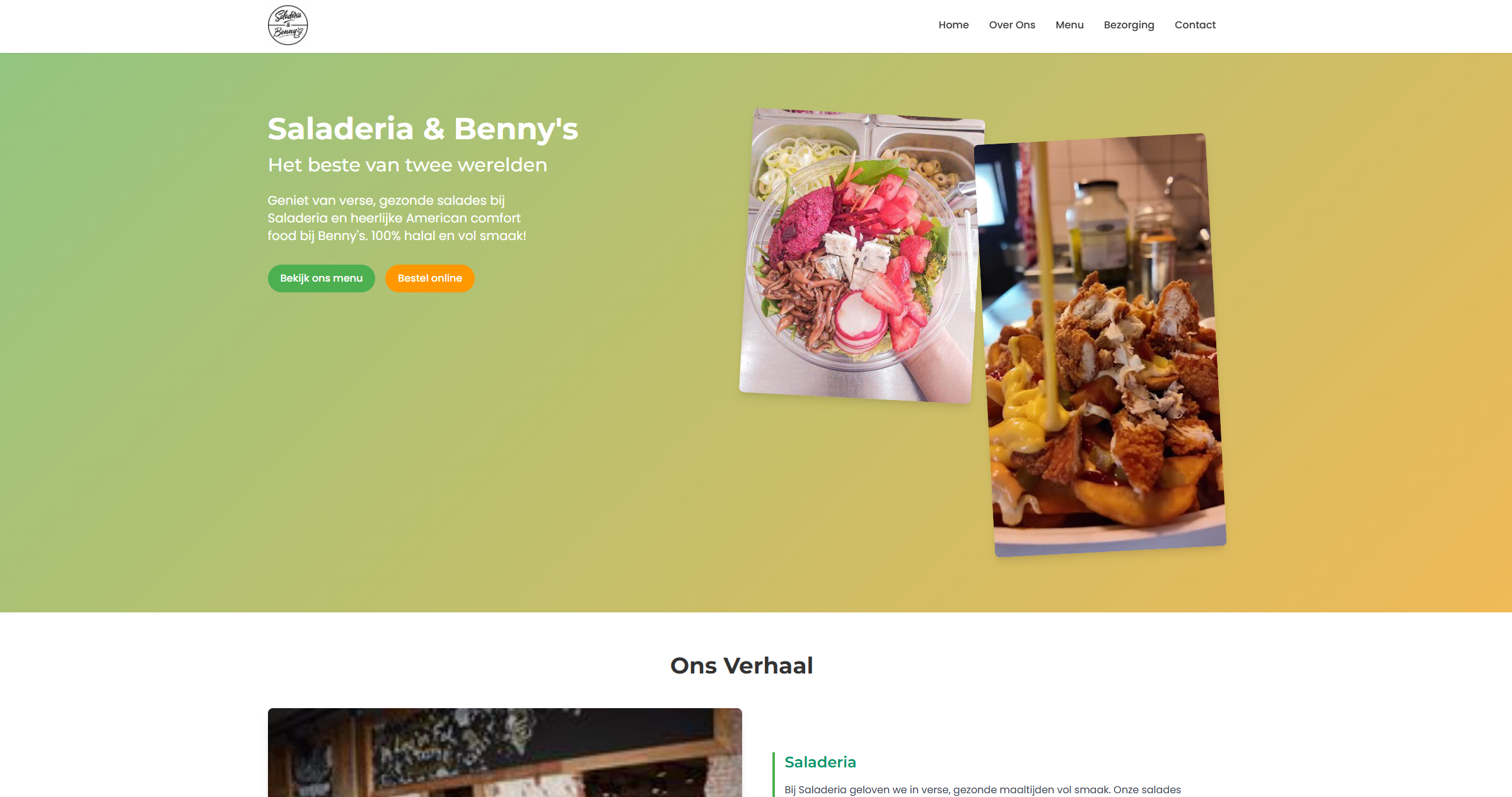 Bennys Roermond AI website voorbeeld